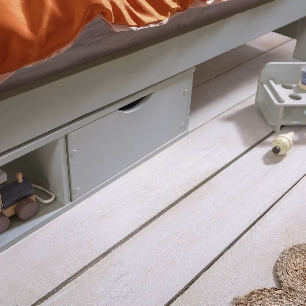 Nöa and Nani Hampshire Single Bed Frame with Oda Drawers in Grey – 3
