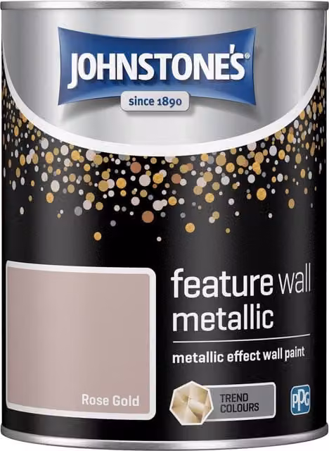Johnstone's Feature Wall Metallic Paint in Gold