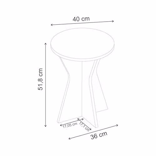 HOCUS PICUS Round Side Table in Light Oak – 2