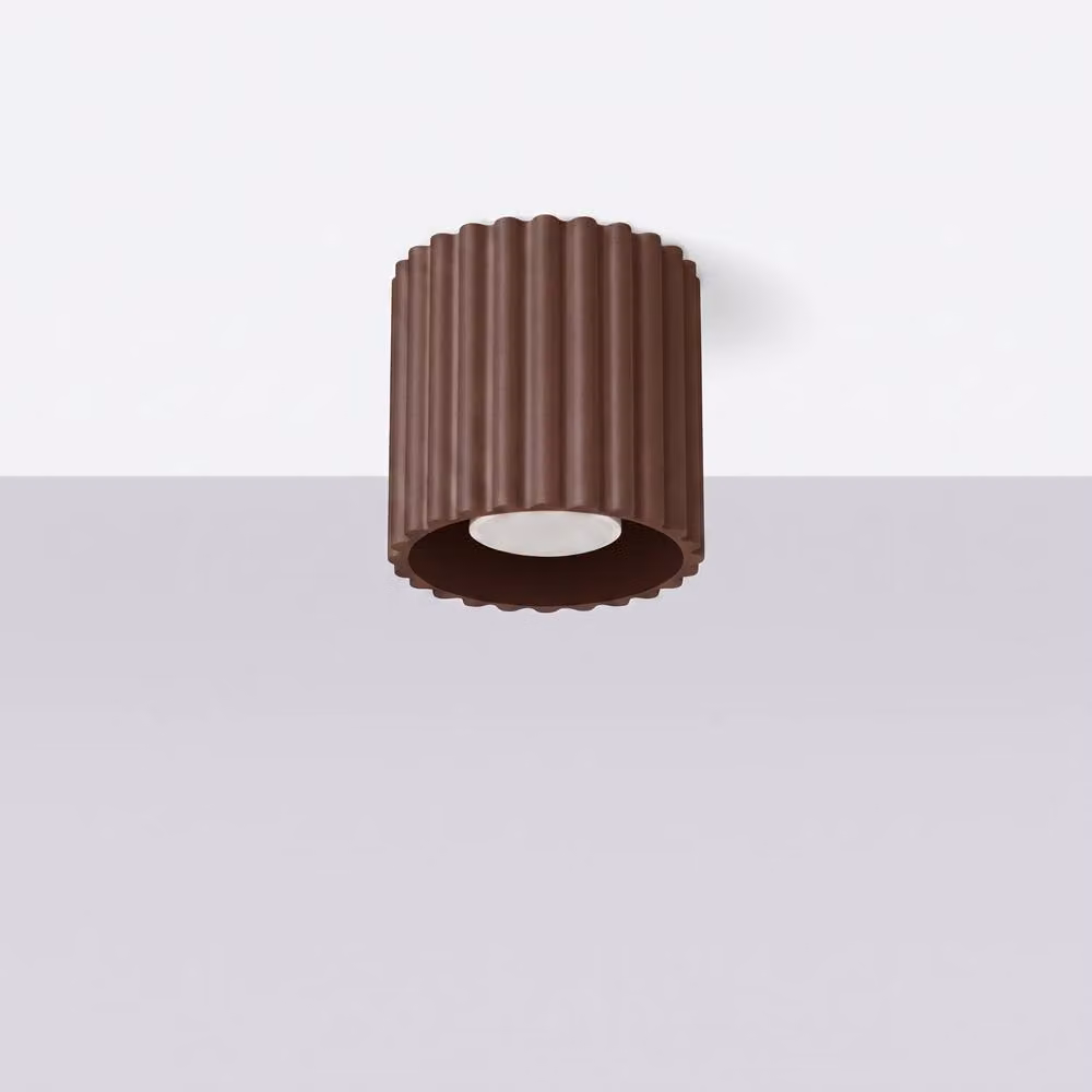 Sollux Lighting minimalist cube ceiling lamp in brown, W/D/H: 10 x 10 x 10 cm – 2