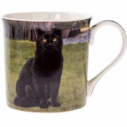 Leonardo Animal Crackers Black Cat Bone China Mug in Green and Multicolour – 2