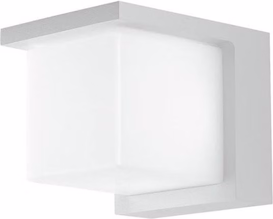 Netlighting NISMO Modern Outdoor LED Wall Light, White, IP54, 1020lm, 4000K, W/D/H: 10 x 10 x 12 cm