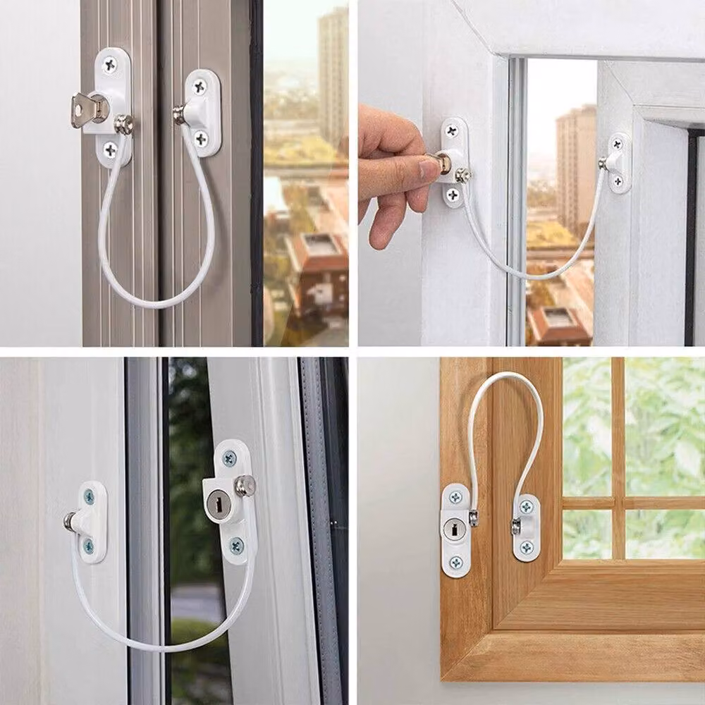 NESTLUNE White Window and Door Cable Restrictor Ventilator, W: 520 mm, L: 10000 mm – 2