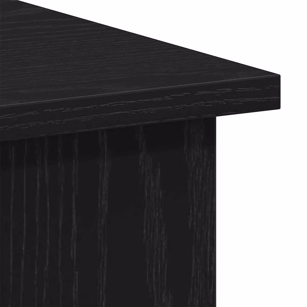 Berkfield Home Modern Black Oak Writing Desk, W/D/H: 100 x 55 x 75 cm – 6