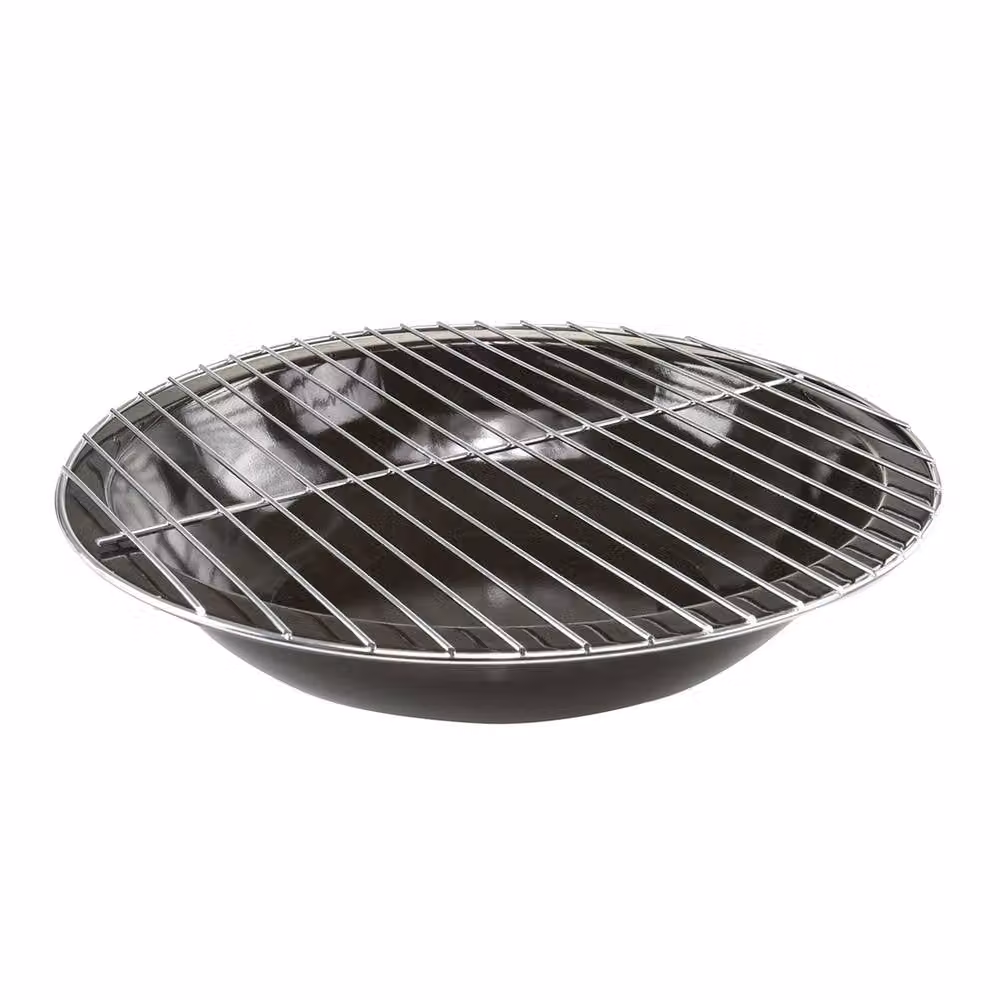 Kelvenix 3 in 1 Charcoal BBQ Grill and Smoker with Thermometer in Black Steel – 3