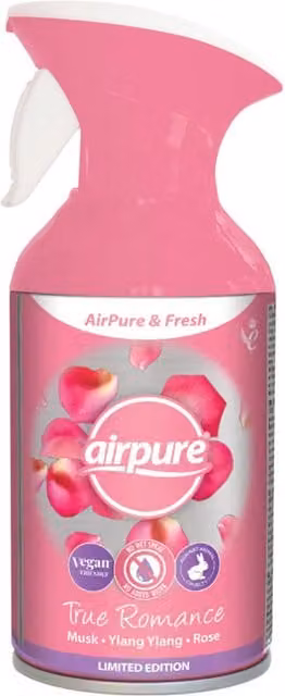Airpure And Fresh Air Freshener Spray True Romance in Clear Pink
