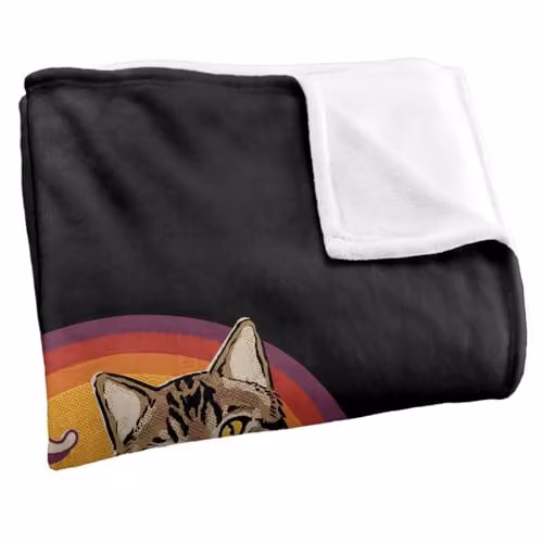 Steven Rhodes Talk To Your Cat Super Soft Fleece Throw Blanket, Multicolour, W/D/H: 91 x 147 cm – 6