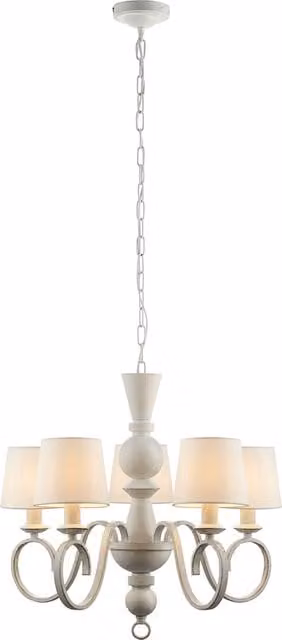 Perch & Parrow Arthur Multi Arm Suspended Pendant Light in White