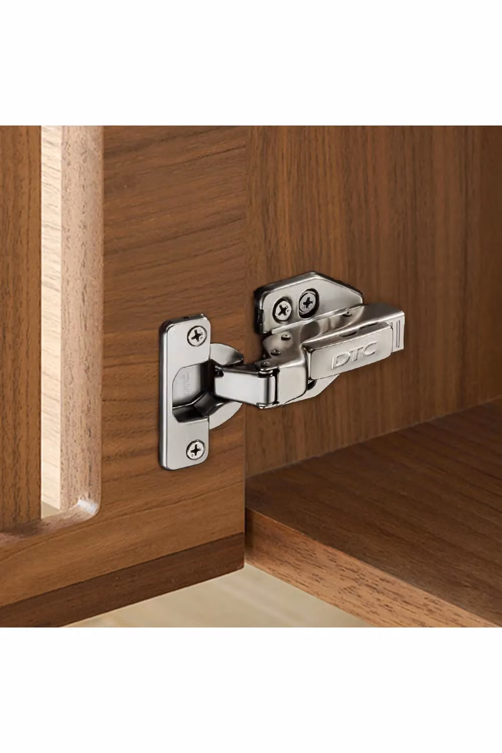 Living and Home 2-Piece Set of 110 Degree Soft Close Concealed Cabinet and Wardrobe Door Hinges in Silver – 2