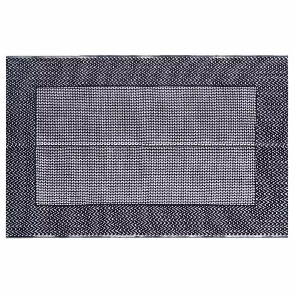 Berkfield Home Grey Herringbone Outdoor Garden Carpet, W: 120 cm, D: 180 cm – 3