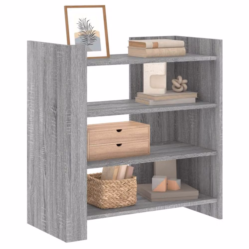 Berkfield Home Grey Sonoma Sideboard in Engineered Wood, W: 73.5 cm, D: 35 cm, H: 75 cm – 2