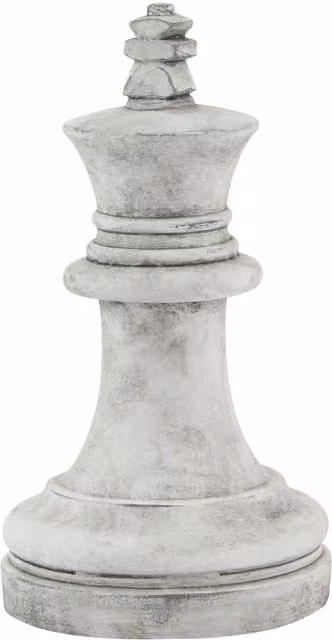 KDMK Athena Stone King Chess Piece in White