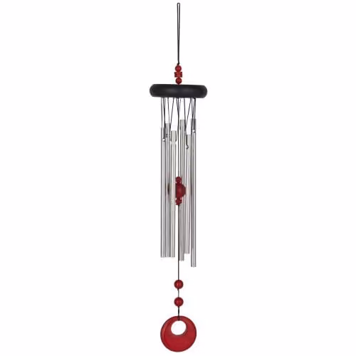 Woodstock Chimes Chakra Wind Chime in Black, Silver and Red – 1