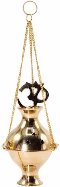 KDMD Gold Hanging Brass Star Incense Burner