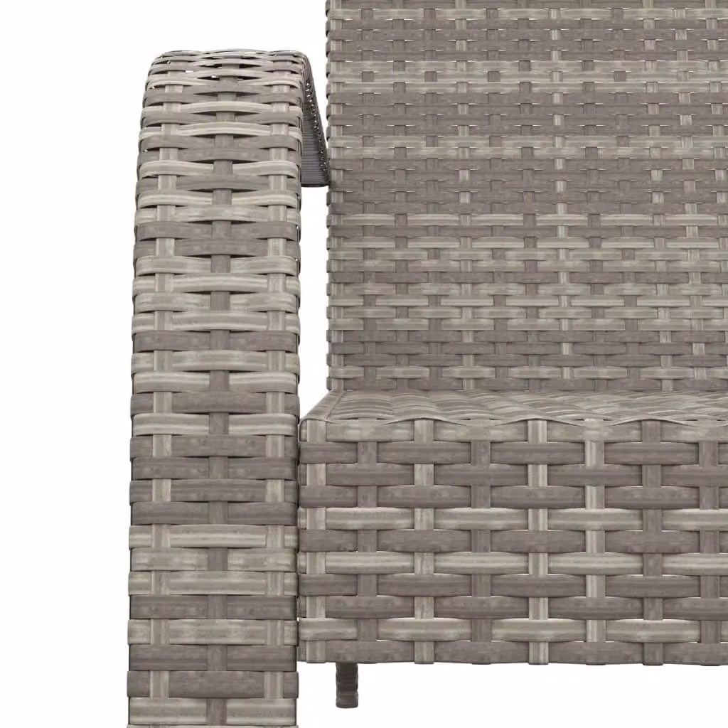 Berkfield Home Grey Poly Rattan Adirondack Garden Chair – 3