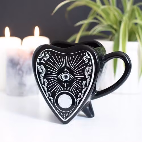 Kingsbury Gifts Black Ceramic Planchette Mug – 2