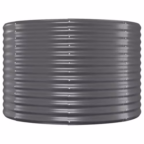 vidaXL Galvanised Steel Garden Raised Bed, Anthracite, W: 249 cm, D: 100 cm, H: 68 cm – 3