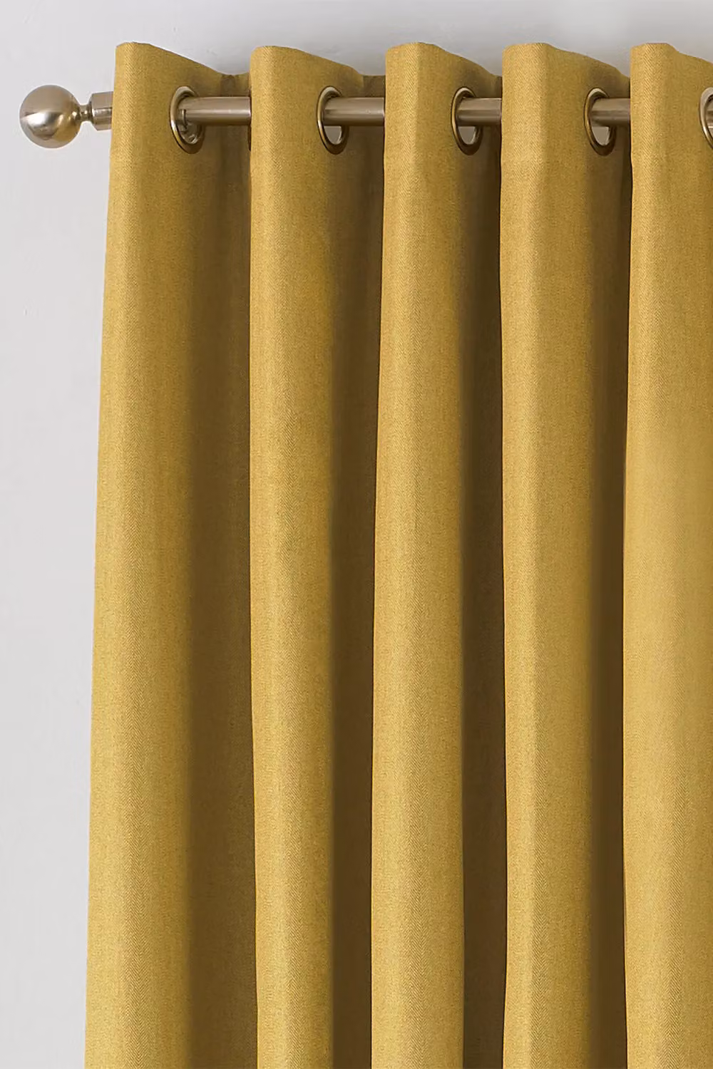 Furn Moon Premium Thermal Blackout Eyelet Curtains in Yellow, Width: 168 cm, Drop: 137 cm – 2