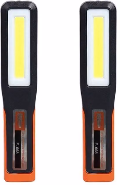SPETLEK LED Cordless Magnetic Work Light, 2-Pack, Black