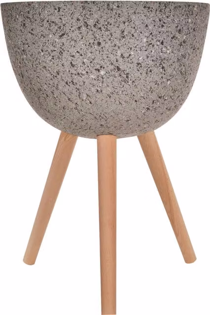 Orsina Darnell Large Grey Speckled Tabletop Planter – 1