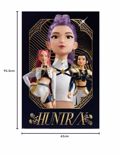 Pyramid International K-Pop Demon Hunters Huntrix Golden Maxi Poster, Multicolour W/H: 91.5 x 61 cm – 4
