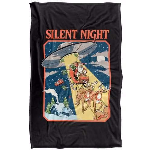 Steven Rhodes Silent Night Silky Touch Super Soft Fleece Throw Blanket, Multicolour, W/D/H: 91 x 147 cm – 5