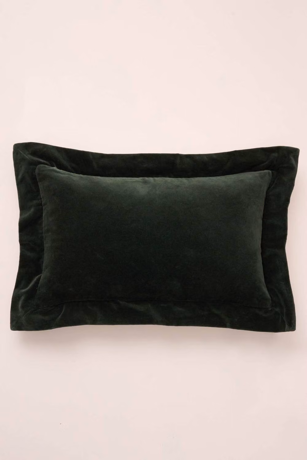 Truly Velvet Flange Rectangle Cushion Cover in Green, W/D/H: 50 x 30 x 1 cm – 2