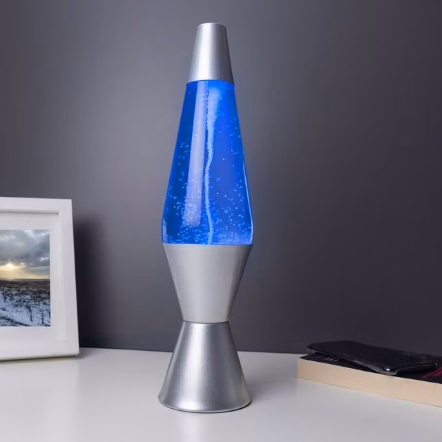 Menkind RED5 Twister LED Colour-Changing Tabletop Lamp in Silver