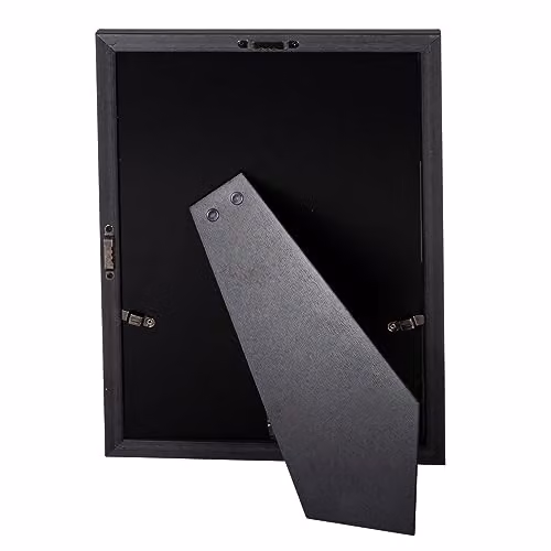 Happy Homewares Modern Black Wood Effect A4 Certificate Frame for Wall Hanging or Table Display W: 21 cm, H: 30 cm – 2