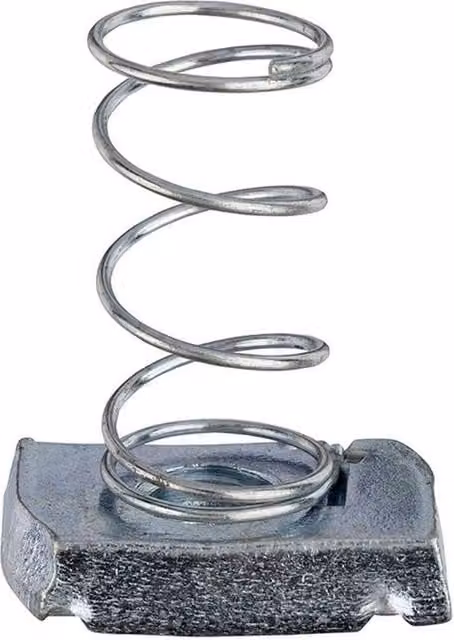 Unifix Long Spring Channel Nuts BZP M12 ZZJ10058 in Silver Galvanised Steel