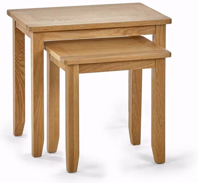 Cheshire Kinloch Nest of 2 Tables in Light Oak