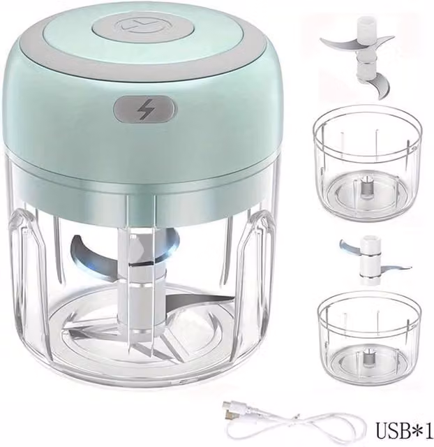 SPETLEK Stainless Steel Garlic and Spice Mixer Grinder in Green – 1