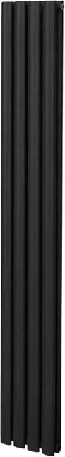 Monstershop Oval Column Radiator in Black Steel, H 180 cm x W 24 cm – 1