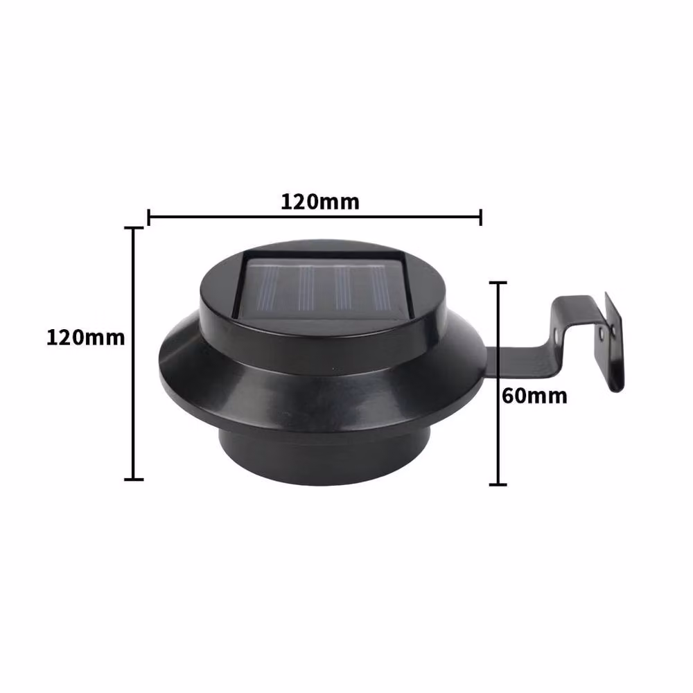 EONLION Solar Powered LED Gutter Lights, Black, Length: 100 cm – 2