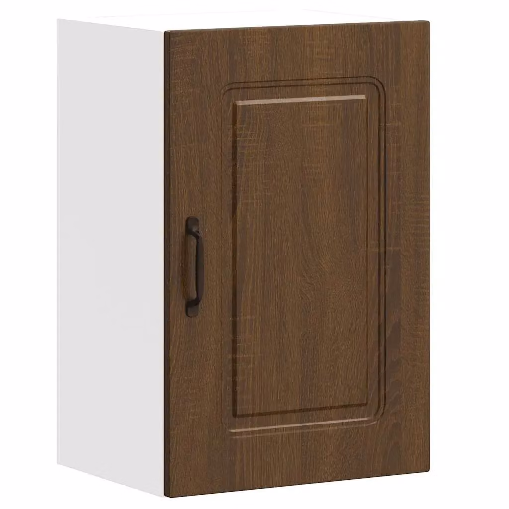 Berkfield Home Kalmar Wall Mounted Kitchen Cabinet in Brown Oak Wood – 1