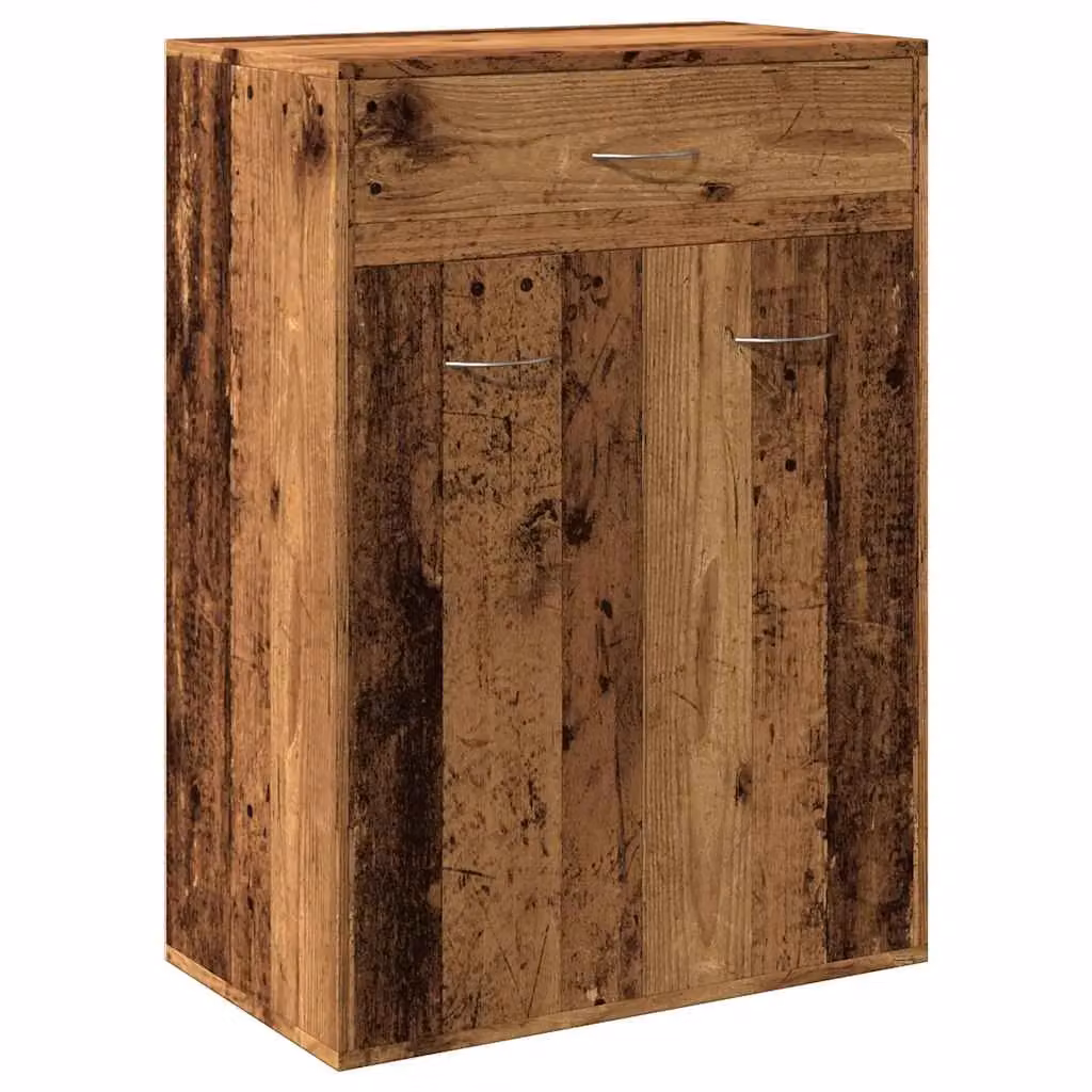 Berkfield Home Rustic Shoe Cabinet in Brown, W/D/H: 60 x 35 x 84 cm – 2