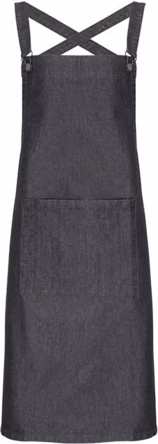 Premier Barista Polycotton Cross Back Full Apron in Black