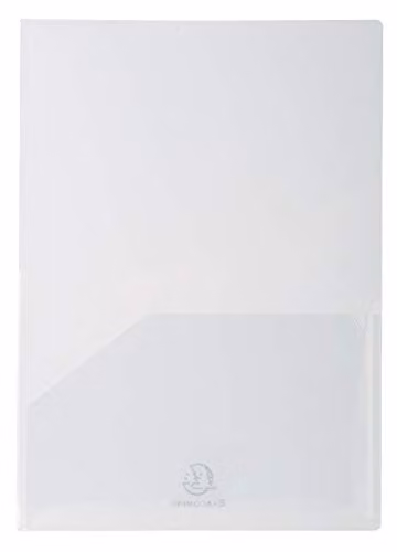 Exacompta Twin Pocket Document Presentation Folder for A4 Documents, Transparent, Pack of 10