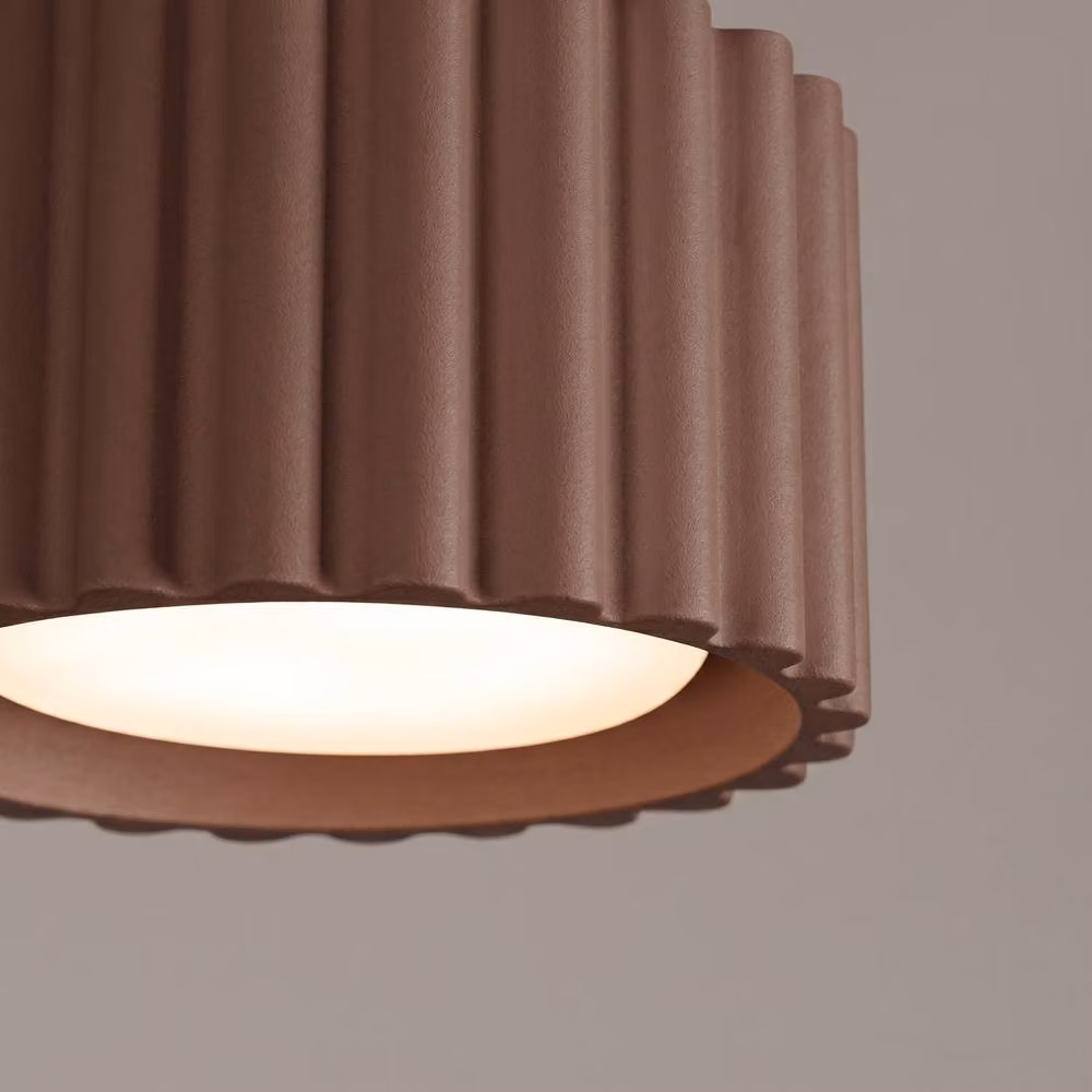 Sollux Lighting minimalist brown cylinder ceiling lamp, W/D/H: 6 x 10 x 10 cm – 3