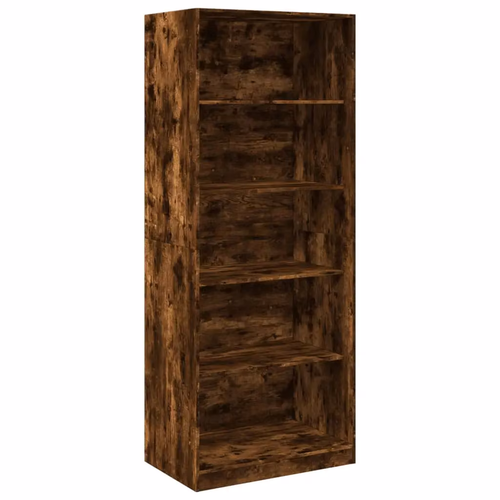 Berkfield Home Smoked Oak Wardrobe in Brown, W/D/H: 80 x 50 x 200 cm – 2