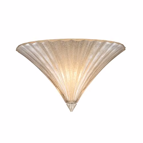 Ideal Lux Santa AP1 Big Gold and Transparent Glass Wall Light for Living Rooms