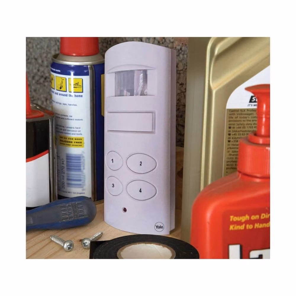 Yale WiFi Wall Mounted Shed and Garage Alarm System in White – 3