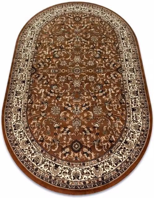 RugsX Royal Oriental Brown Rectangular Rug W: 100 cm, L: 180 cm