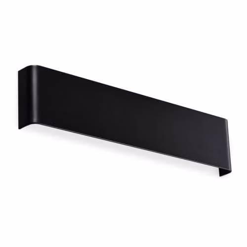 Netlighting Delta 41cm LED Flush Wall Lamp in Black with 4000K Cool White Light