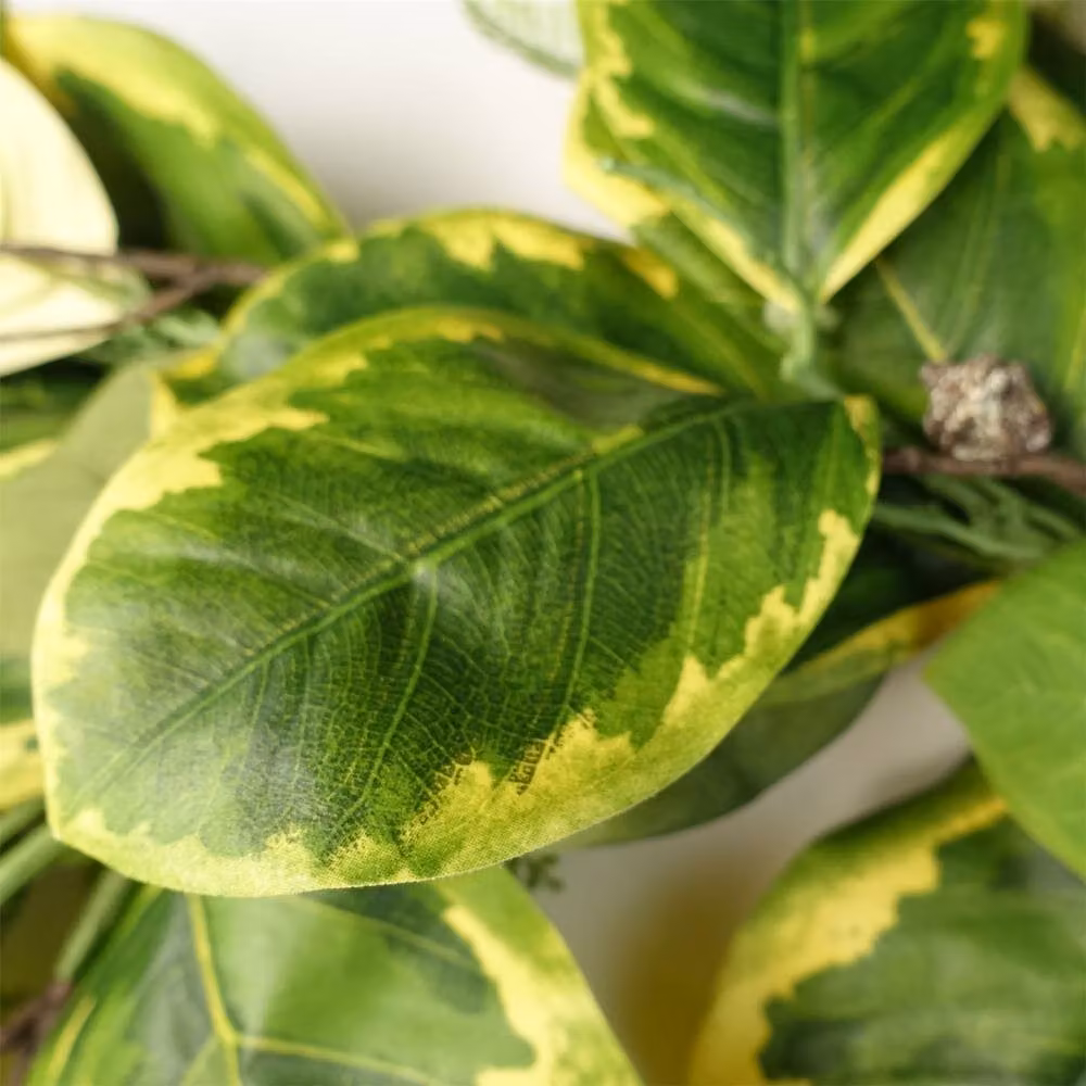 Leaf 180cm Hanging Artificial Ficus Garland in Yellow, Gold and Green – 2