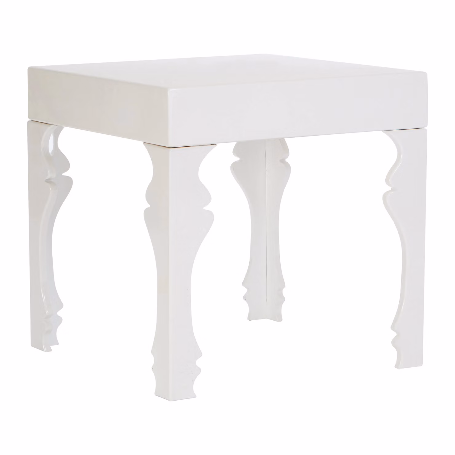 Interiors by Premier White High Gloss Rectangular Side Table – 2
