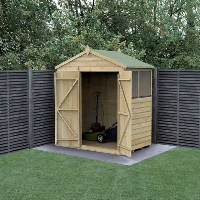 Beckwood Apex Gable Shed with Window in Brown