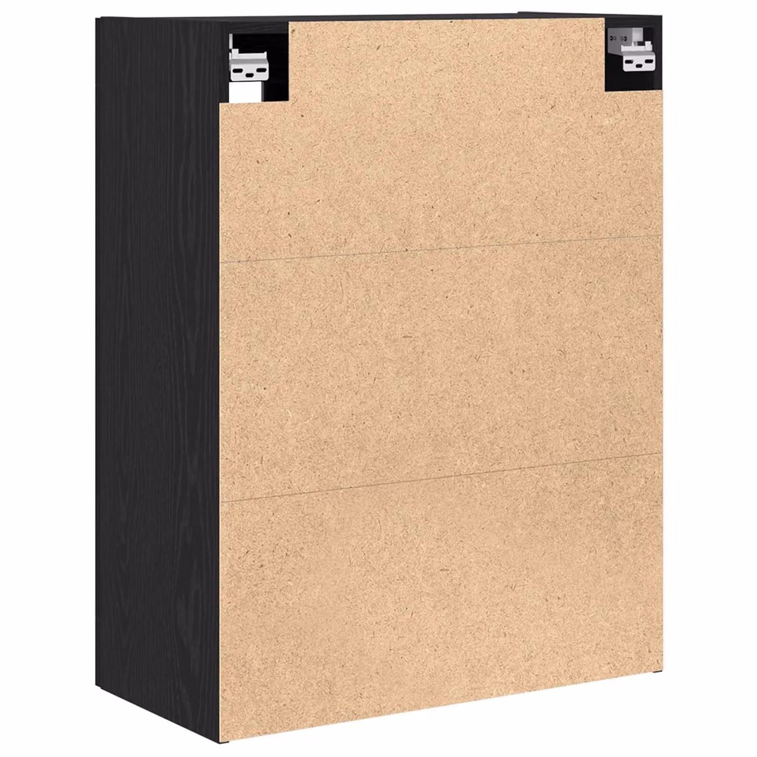 Berkfield Home Black Oak Wall Cabinet with Glass Doors, W/D/H: 69.5 x 34 x 90 cm – 4