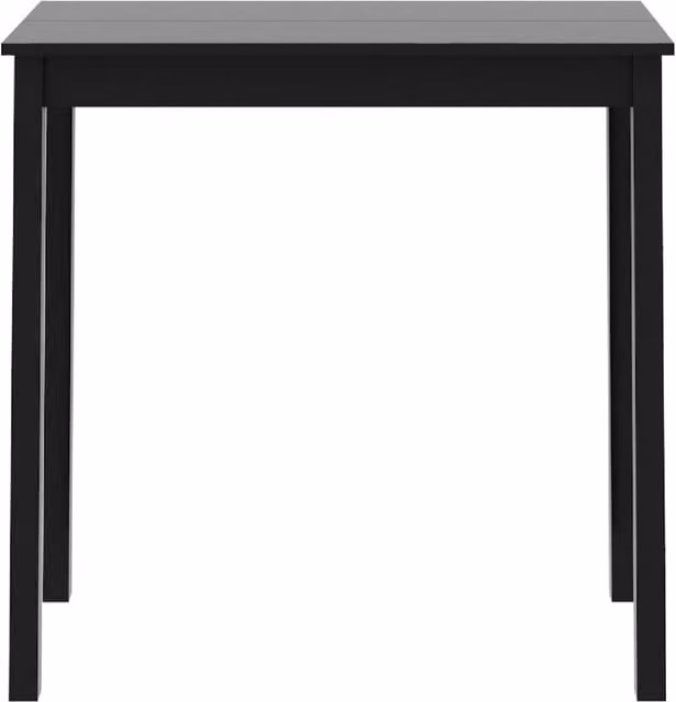 Berkfield Home Modern Rectangular Bar Table in Black MDF, W/D/H: 115 x 55 x 107 cm