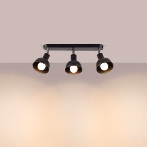 SOLLUX lighting Elba Black Metal Wall Light with E27 Bulb Compatibility – 2